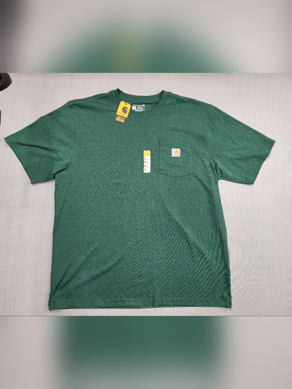 Carhartt Pocket T-Shirt Men's XL Green Loose Fit Workwear With Tags Short Sleeve